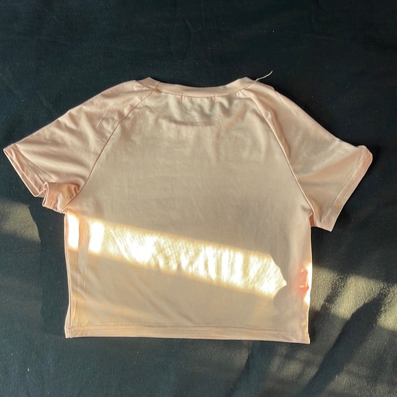 “Siri, Block his number” Light Pink Crop Top - Picture 4 of 4